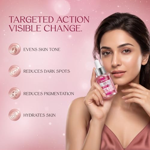 Image of Fairever Saffron Face Serum | 12% Brightening Complex | Niacinamide, Alpha Arbutin & SaffronBurst | Reduces Dark Spots & Pigmentation | For All Skin Types | 30ml