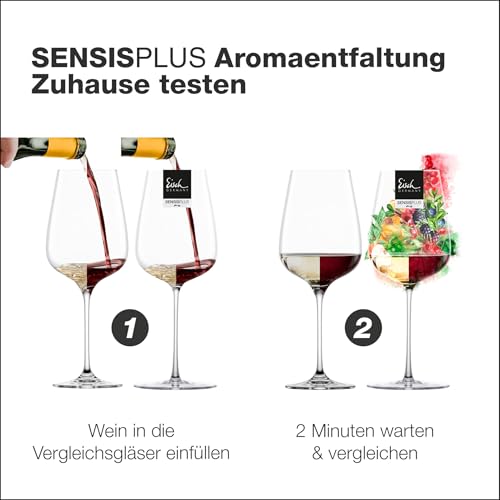 Foto von EISCH Weißweingläser Sky Sensisplus (2 Stück), Weingläser für Weißwein wie Sauvignon Blanc und Riesling, spülmaschinenfeste Kristallgläser, Made in Germany (Art.-Nr. 180065)