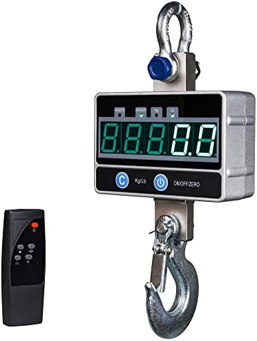 Digital Hanging Scale, 2000KG / 4400LBS Crane Scale, Mefape Heavy Duty Industrial Scale, Remote Included, LED Display