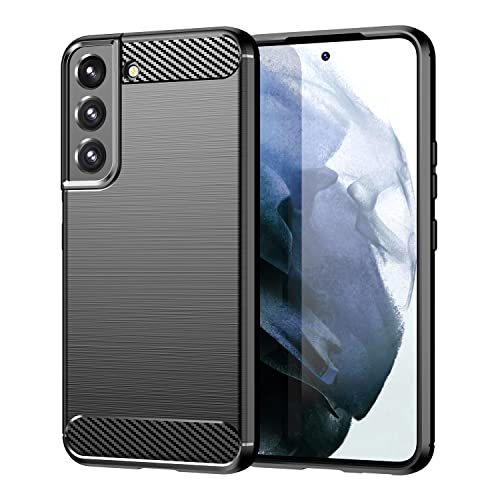 Coque Samsung S23 noire à texture fibre de carbone antichoc