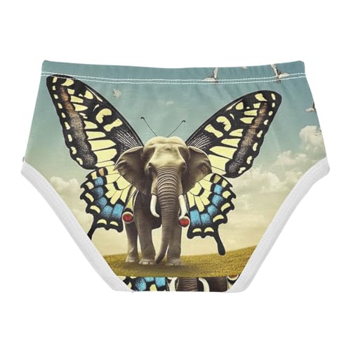 Elephant Butterfly Girl Panties Cute Toddler Girls Underwear Cotton Aesthetic Underpants Briefs 2t2