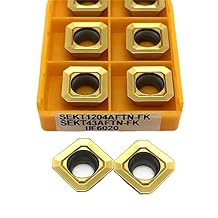 Indexable Lathe Carbide Insert SEKT1204 15TF Carbide Inserts Lathe Tools Milling Tool Milling Insert CNC Turning Tool Hard Alloy Lathe PartsSEKT1204 6020