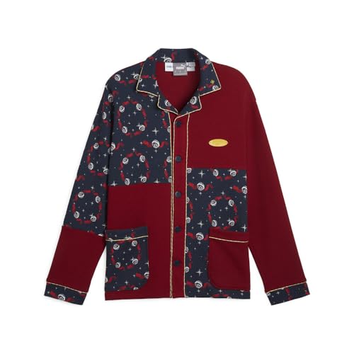 Chemise boutonnée PUMA Hoops X Polar Express décontractée homme bleu