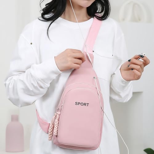 Crossbody Bags for Men Women Lightweight Adjustable Crossbody Bag Leisure Chest Bag Suitable for Outdoor Hiking and Travel4