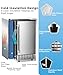 Joy Pebble Commercial Cube Ice Maker，Built-in Ice Maker Machine,80lbs/Day,40 Ice Cubes/Cycle,Reversible Door,Drain Pump,24H Timer & Self-Cleaning,Under Counter Ice Cube Machine for Home Office Z5836F