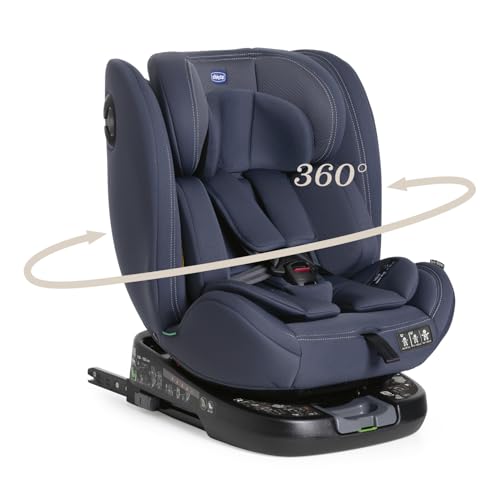Chicco UnicoEvoI-Size, Seggiolino Auto 0-36 Kg, omologato ECE R129/03, Isofix Girevole A 360° E Reclinabile, Gruppo 0+/1/2/3 Da 0 A 12 Anni