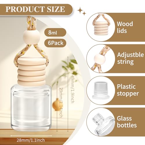 Image of Car Air Freshener 6 Pack, Vanilla Cream,Mahogany & Lavender