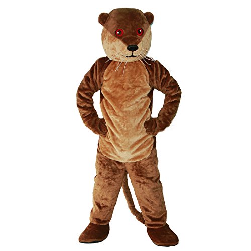 Brown otter Mascot Costume Cartoon Character Adult Sz Real Picture