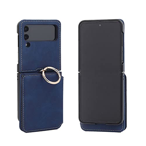 Étui cuir Samsung Flip 4 bleu idéal pour voyager léger avec vos cartes de crédit