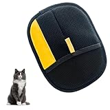 Cat Shedding Tools, Pet Hair Remover, Electrostatic Pet Hair Removal Gloves, Reusable Cat Hair Remover for Couch, Furniture, Upgraded Animal Fur Removal Tool, Cat Grooming Gloves-1 PCS(Black-133)