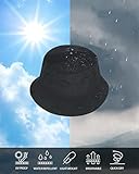 Zylioo XX-Large Quick Dry Bucket Hats,Big UV/UPF 50 Fishing Hat,Oversized Sun Protection Lightweight Summer Outdoor Walking Hat Black - Image 7