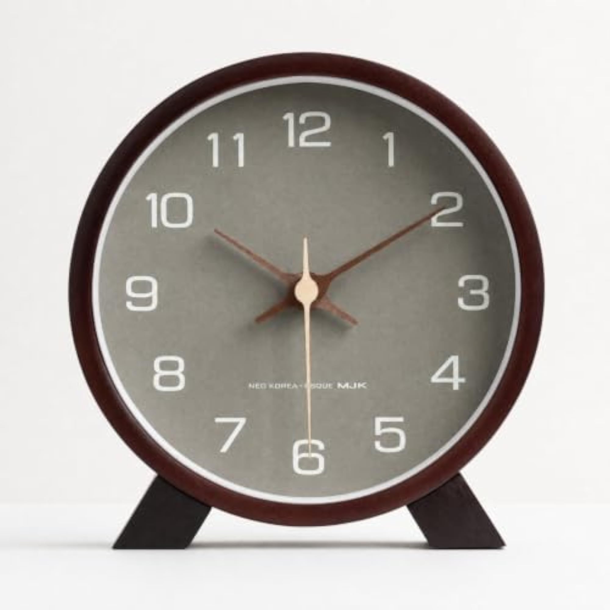 Silent Non-Ticking Small Round Desk Clock