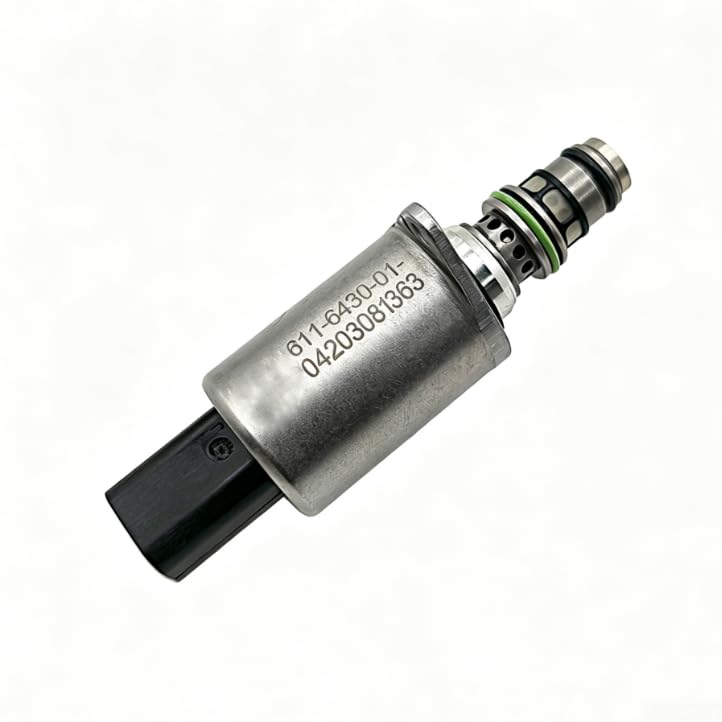 Válvula solenoide proporcional para bomba hidráulica con bloqueo de