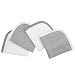 American Baby Company Terry Washcloths made with Organic Cotton, Gray, 4 Count