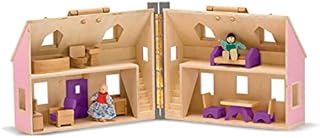 Melissa & Doug Fold & Go Dollhouse | Dollhouses & Dolls | Play Sets | 3+ | Gift for Boy or Girl