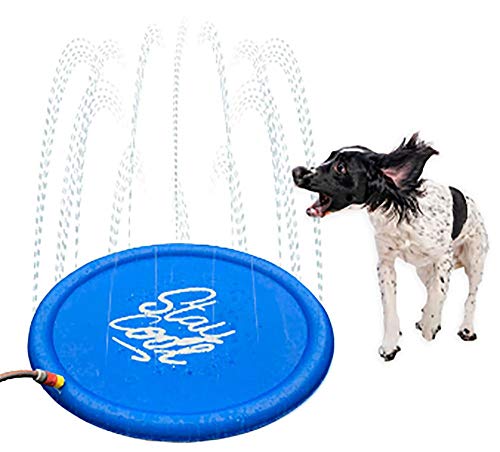Karlie 522123 Splashy Hunde Sprinkler Matte Durchmesser: 100 cm, S, blau, 390 g