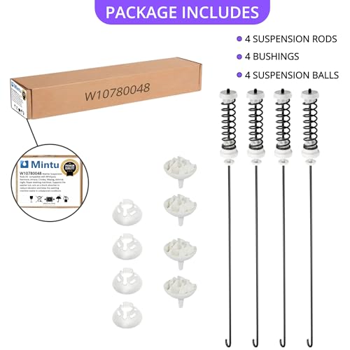 Suspension Rod Kit Replacement For Kenmore 110.20022010 110.20022011 110.20022012 110.20022013 110.20022014 110.20222510 110.20222511 110.21102010 110.21102011 110.21102012 110.21102013 Washer Etc by Mintu - Image 6