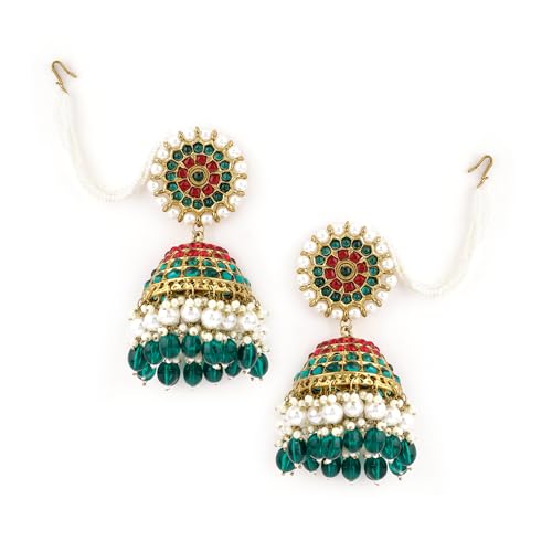 See full amazon price history chart for Rubans 22K Gold Plated Handcrafted Multicolor Beaded Jhumka Earchain For Women Rubans 22K Gold Plated Handcrafted Multicolor Beaded Jhumka Earchain For Women (B0D6BVXW8B) Amazon Price History, Amazon Price Tracker