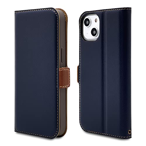 ラスタバナナ ケース カバー iPhone14 13 共用 手帳型 薄型 耐衝撃吸収 カード入れ おしゃれ スタンド機能 シンプル レディース メンズ +COLOR NV×BR アイフォン14 スマホケース 7015IP261BO