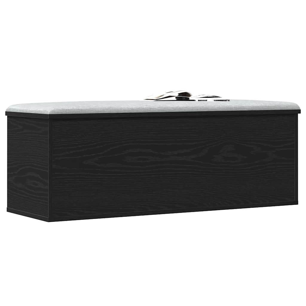 vidaXL Storage Box Black Oak 102 x 35 x 35 cm Engineered Wood, Living Room Storage, Rectangular Chest, Modern Organizer Box, Ample Space, Home Solution, Clutter-Free Utility
