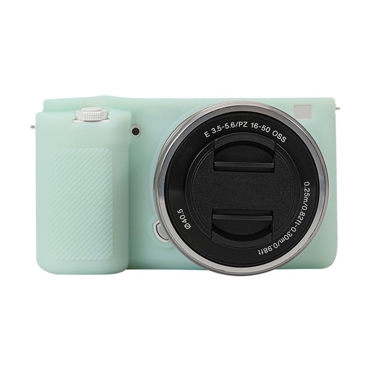 Soft Silicone Protective Camera Case for Sony ZV-E10 (Light Gteen)-picture-16