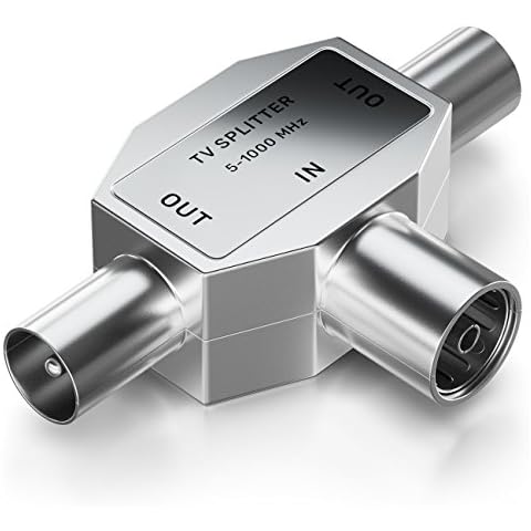 deleyCON T-Adapter Coaxial Splitter for TVs Cover