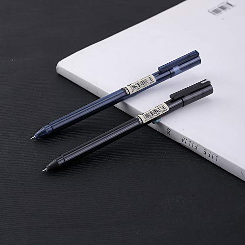 VIDOO 12 Piezas/Caja Gel Plumas 0.5Mm Aguja Completa Nib Negro Tinta Negro/Azul Pluma Barriles Entrega Aleatoria