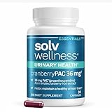Solv Wellness Urinary Health 36 mg Cranberry PAC – Whole Cranberry Fruit Extract, Daily Urinary Tract Health Support, 30 Capsules