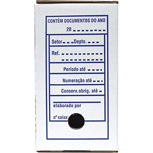 Klabin 61556, Arquivo Morto, Papelão 35x13.3x24.7 cm, 240 g, Multicor, Pacote de 25