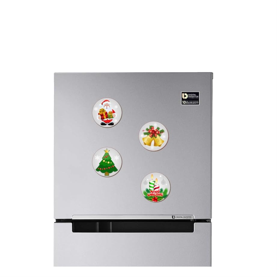 Image of LIVELLO Wooden Fridge Magnets for Home & Kitchen | Gift Items | Refrigerator Decorative Magnet | Funny Magnets | Kitchen Funny | Indian Cultural Themed Magnets (Multicolor 12)