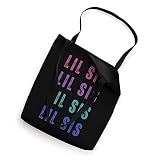 Lil Sis - Vintage Little SIster Retro - Matching Family Tote Bag