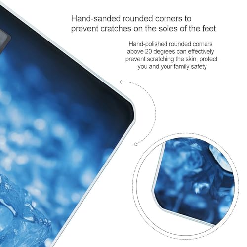 Báscula digital azul de alta precisión para baño miniatura 4