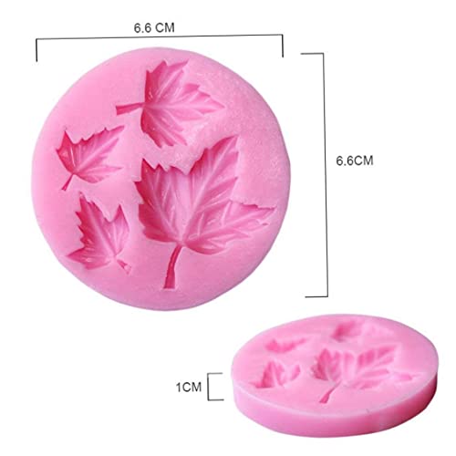 Maple Leaf Silicone Stampo Candy Chocolate Stampo Della Torta Decorando lo strumento di cottura rosa - Image 4