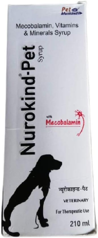 Nurokind Pet Vitamin and Mineral Supplement - 210Ml by Jolly and Cutie Pets, Pack of 1,
