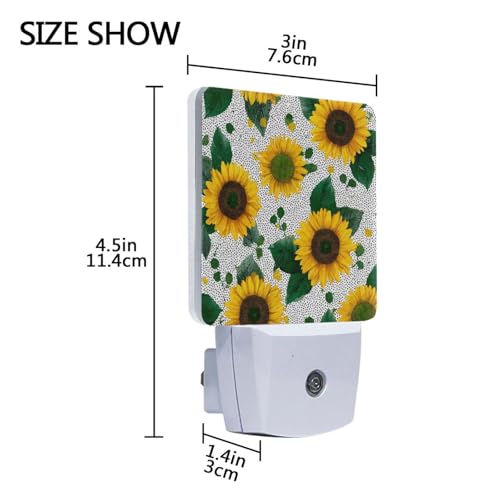 Lámpara de noche con sensor y diseño girasol miniatura 3
