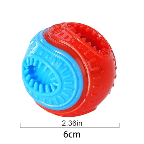 Hundefutter Leckball Bissfest Pet Treat Dispensing Quietschspielzeug Welpen Zahnen Interaktives Langeweile Anreicherung Spielzeug-5