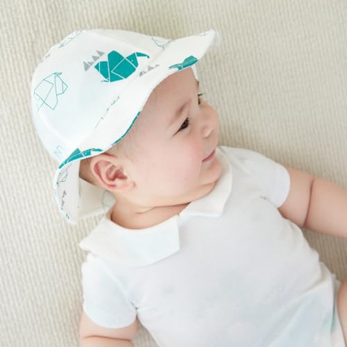 pureborn Baby Boys Girls Sun Hat Soft Cotton Bucket Cap Wide Brim Sun Protection Beach Hats3