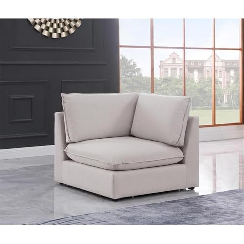 Sillón Modular Beige de Textil Durable miniatura 2