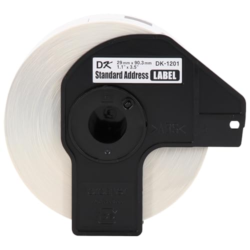 Image of Brother Printer Genuine Die-Cut Standard Rolled Address Labels QL Printer, (DK12013PK), 3 Count (Pack of 8)