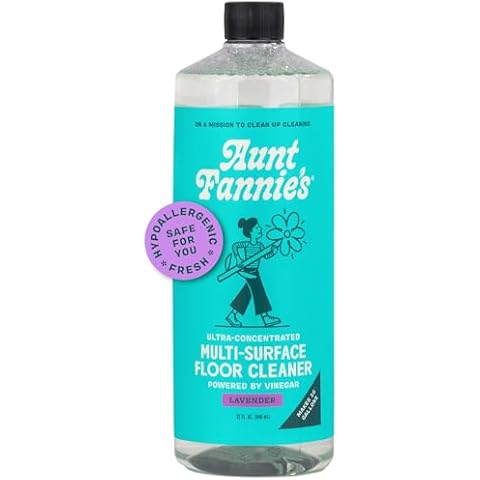 Aunt Fannie's Floor Cleaner Vinegar Wash - Multi-Surface Cleaner, 32 oz. (Single Bottle, Lavender) Cover