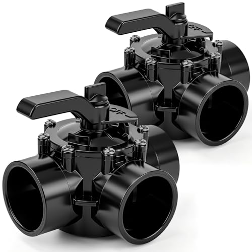 VIHOSE 2 Pack Swimming Pool Diverter Valves,3 Way,2 Inch