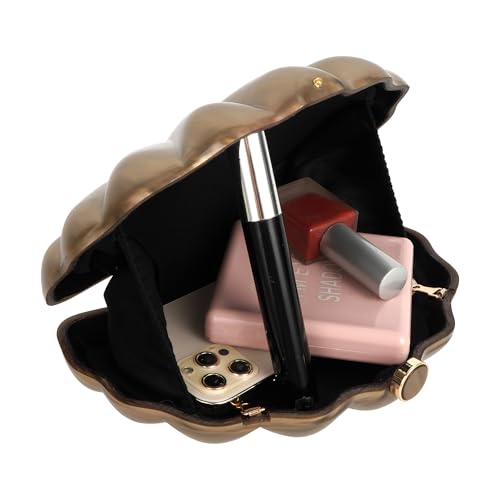 Image of Women Seashell Evening Bag Purse Mermaid Chain Strap Clutch Handbag Shoulder Bag | Seashell