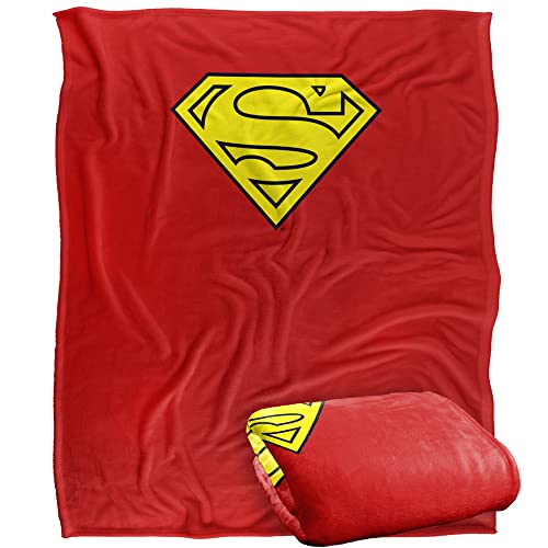 SUPERMAN Silky Touch Kuscheldecke, superweich, 152 x 127 cm
