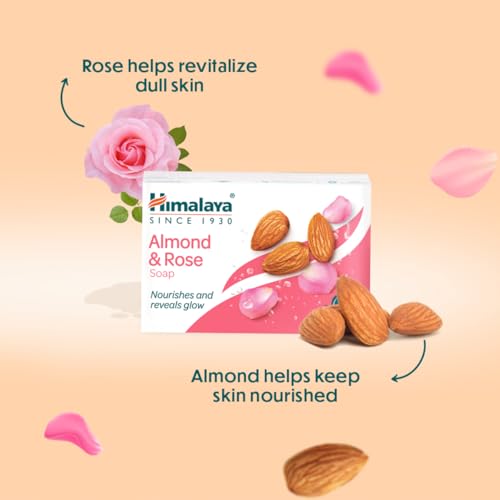 Image of Himalaya Herbals Almond & Rose Soap, 75gm