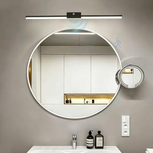 Espejo Apliques de Pared de Aluminio Largo Lámpara LED Interior con Interruptor de 40cm