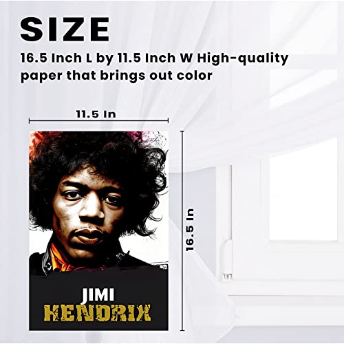 Jimi Hendrix Poster 8 Pcs Album Cover Music Posters For Room Aesthetic, Wall Art Room Decor Merch Stuff Prints Hd Posters For Fans Unframed #TOP2