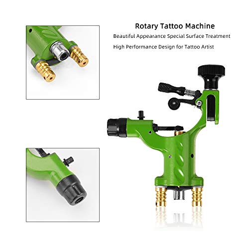 Rotary Tattoo Machine Gun, Atomus Tattoo Liner Shader Motor Body Art Dragonfly Machine Motor Gun For Tattoo Artist (Green) #TOP4