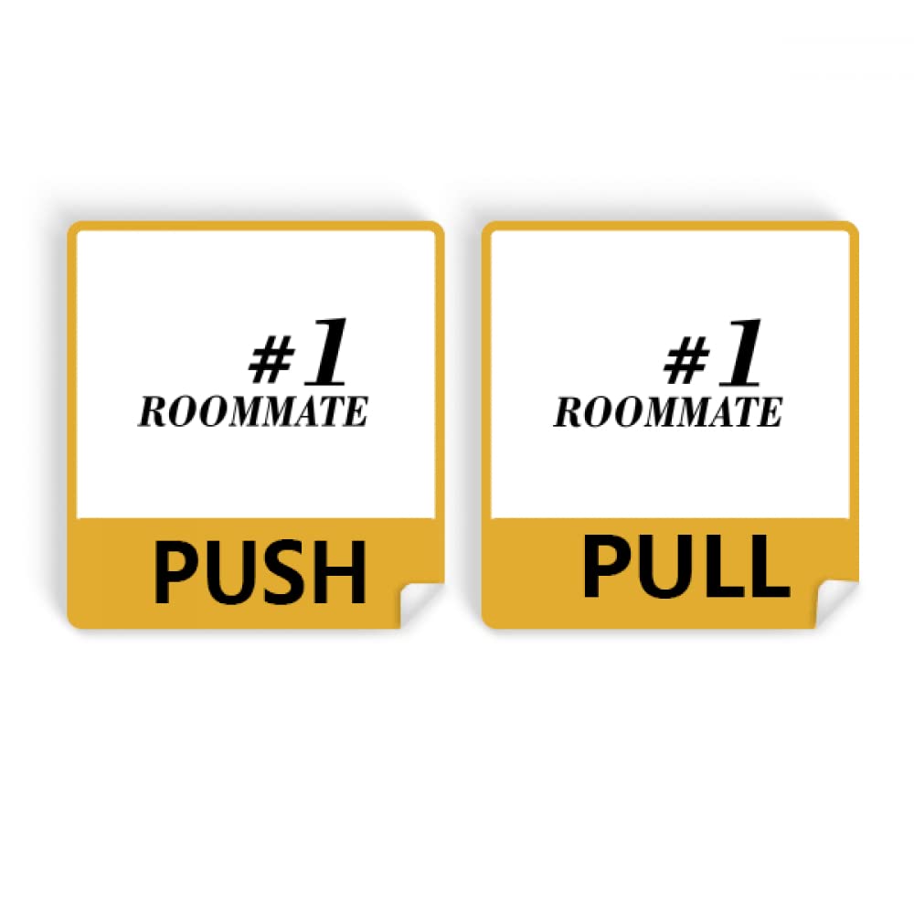 Number.1 Roommate Graduation season Push Pull Door Sign Vinyl Stickers Shop