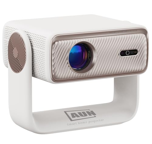 Image of AUN Power Plus Projector, Dolby Atmos, 100% Certified Net - Flix, Prime, 18000 Lumens, Fully Sealed, Voice Remote, HDR10+ Projector 4k Ultra HD, Fully Automatic,1080p Native, Dual HDMI-ARC, Hotstar