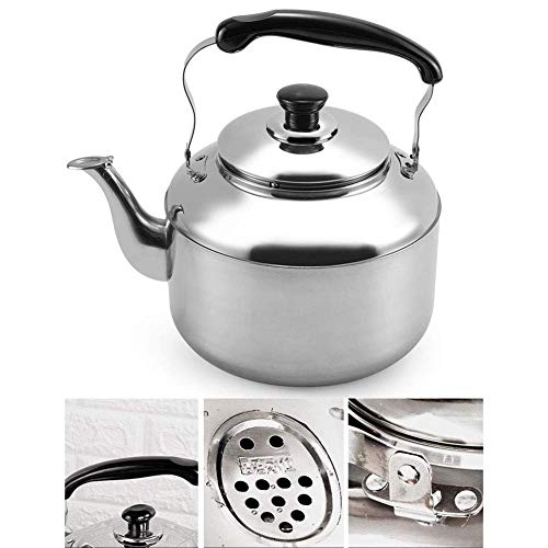 3L / Whistling Teekessel Edelstahl Teekanne Mit Ergonomischem Griff Große Kapazität Schnellheizung Herd Tee Kaffeekanne Küche Handwerk Induktion Herd